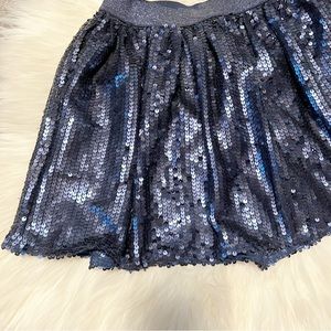 NWT Navy Blue Sequined Skirt